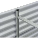  Visoka greda 240x80x44 cm pocinkano jeklo srebrna, (20758940) | Shoptok.si