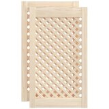  Vrata za ormarić rešetkasti dizajn 2 kom 39,5x69 cm borovina | shoptok.hr