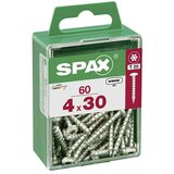 SPAX Vijak z lečasto glavo (4 x 30 mm, Pocinkano, 60 kos, TX za pogone Torx) | Shoptok.si