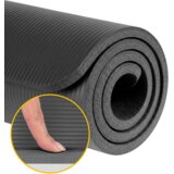Rebel Active prostirka za gimnastiku za jogu, pilates, fitness, 190x115cm, debljine 2cm, NBR materijal, crna | shoptok.hr