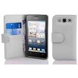 Cadorabo Ohišje, združljivo z Huawei ASCEND G510 / G520 / G525 v snežno bela - Zaščitni ovitek iz teksturiranega umetnega usnja in žep za kartice, (20550918) | Shoptok.si