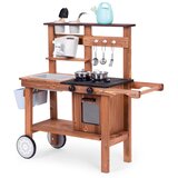 ECO TOYS Vanjska kuhinja za djecu s dodacima od jelovine | shoptok.hr