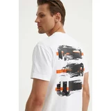 G-star Raw Pamučna majica za muškarce, boja: bijela, bez uzorka, D24684-C336