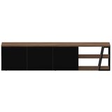 TemaHome Črna TV omarica v orehovem dekorju 190x45 cm Albi - TemaHome Cene