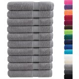  The Living Store Premium brisače SOLUND 10 kosa siva 100x200 cm 600 g/m2 - Brisača, (21496350) | Shoptok.si