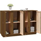  Komoda smeđa boja meda 120 x 35 x 80 cm od masivne borovine | shoptok.hr