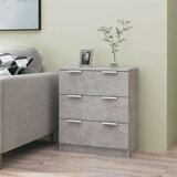 vidaXL Komoda betonsko siva 60x30x70 cm konstruiran les | Shoptok.si