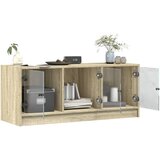 TV ormarić sa staklenim vratima boja hrasta sonome 102x37x42 cm | Eponuda.com