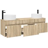  Set ormarića za kupaonicu 3 kom. Hrast sonoma Smeđa 49 x 44,5 x 65,5 cm | shoptok.hr