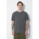 Carhartt WIP Pamučna majica S/S Nelson T-Shirt za muškarce, boja: siva, bez uzorka, I029949.98GD
