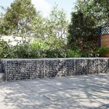 vidaXL Gabionska košara s poklopcem 300x100x50cm od pocinčanog željeza | shoptok.hr