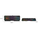 A4-B135N A4Tech Bloody Gejmerska svetleca tastatura(NEON LED), black, USB, US layout