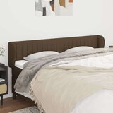  Vzglavje z ušesi temno rjavo 163x23x78/88 cm blago, (20952516) | Shoptok.si