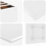 vidaXL Otomanski posteljni okvir z vzmetnico bel 120x200 cm um. usnje | Shoptok.si