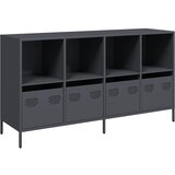  Komoda antracit 135x39x73,5 cm hladno valjani čelik | shoptok.hr