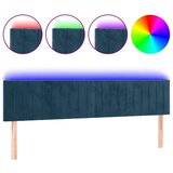  LED uzglavlje tamnoplavo 160x5x78/88 cm baršunasto | shoptok.hr