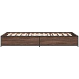 Okvir za krevet smeđi hrast 100x200cm konstruirano drvo i metal | shoptok.hr