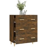  Komoda boja dimljenog hrasta 70x34x90 cm od konstruiranog drva | shoptok.hr