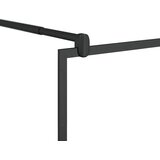 Pregrada za tuširanje s prozirnim staklom ESG 80 x 195 cm crna | shoptok.hr
