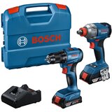 Bosch Set aku alata Udarni odvrtač GDX 183‑LI i Bušilica‑odvijač GSR 185, 2 × 2.0 Ah, Punjač GAL 18V‑20, Kofer | Eponuda.com