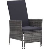 Maison Chic Seti vrtnega pohištva - Vrtna garnitura - Vrtni pohištvo set 3-delna z blazinami poli ratan siva, (21810725) Cene