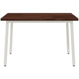  120 x 80 x 75 cm Čvrsto drvo akacije Tamno smeđa i bijela | shoptok.hr