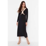 Trendyol limited Edition Black Collar Detailed Dress Cene
