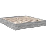  The Living Store Posteljni okvir s predali siva sonoma 180x200 cm inženirski les - Posteljni Okvir, (21497981) | Shoptok.si