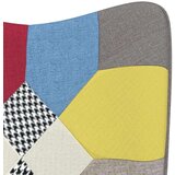  Stolica za ljuljanje s osloncem za noge patchwork od tkanine | shoptok.hr