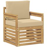  2 Komad Set vanjskih sofa Poliester Bijela i Bež | shoptok.hr