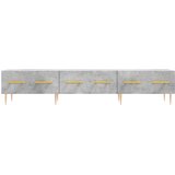 TV ormarić boja betona 150 x 36 x 30 cm od konstruiranog drva | shoptok.hr