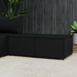 Maison Chic Vrtni stolčki - Vrtni stoli za noge z blazino 2 kosa črn poli ratan JS1146, (21877840) | Shoptok.si