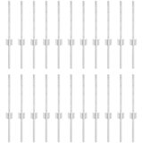  Stup za ogradu 22 pcs Srebrno 80 cm Čelik | shoptok.hr