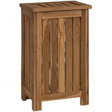  Košarica za rublje Prirodna 35 x 25 x 60 cm Čvrsto teak drvo | shoptok.hr