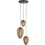 Light & Living Mat crna/u brončanoj boji viseća svjetiljka s metalnim sjenilom ø 36 cm Yaelle – Cijene