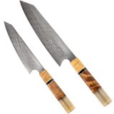  Set damastnih kuhinjskih noževa ZU - 40418 - 2 kom / Smeđa KP40418 | shoptok.hr