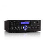 Auna AMP-5 BT, HiFi ojačevalnik, 2 x 50 W RMS, BT, 2 x mikrofon, črna Cene