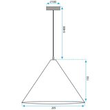 Toolight Stropni luster APP1442-1CP WOOD | shoptok.hr