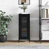 vidaXL Komoda crna 34 5 x 34 x 90 cm od konstruiranog drva Cijene