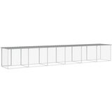  Kavez za kokoši s krovom svjetlosivi 603x98x90 cm čelični | shoptok.hr