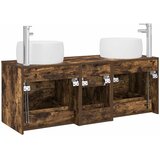  Set namještaja za kupaonicu 3 kom. Dimljeni hrast Smeđa 49.5 x 44.5 x 66 cm | Shoptok.si