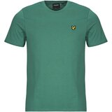 Lyle & Scott Majice s kratkimi rokavi Plain T-shirt Zelena Cene