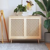 vidaXL Vrata za omarico z mrežico 2 kosa 49,5x69 cm trdna borovina | Shoptok.si