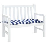 Jastuk za vrtnu klupu plavo-bijeli prugasti 110x50x7 cm tkanina | Eponuda.com