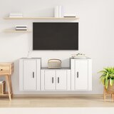 vidaXL 3-dijelni set TV ormarića bijeli od konstruiranog drva Cijene