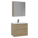 Hanah home Kupatilski ormarić sa umivaonikom i ogledalom (2 komada) Messina 65 v2 404 | Eponuda.com