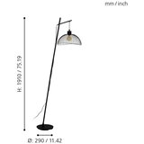 Eglo 43307 - Stojeća lampa POMPEYA 1xE27/60W/230V | Eponuda.com
