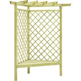  Kutna pergola s klupom 130 x 130 x 197 cm impregnirana borovina | shoptok.hr