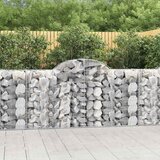 Lučne gabionske košare 4 kom 200x50x100/120cm pocinčano željezo | shoptok.hr