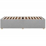  Okvir kreveta bez madraca svjetlosivi 90x200 cm od tkanine | shoptok.hr